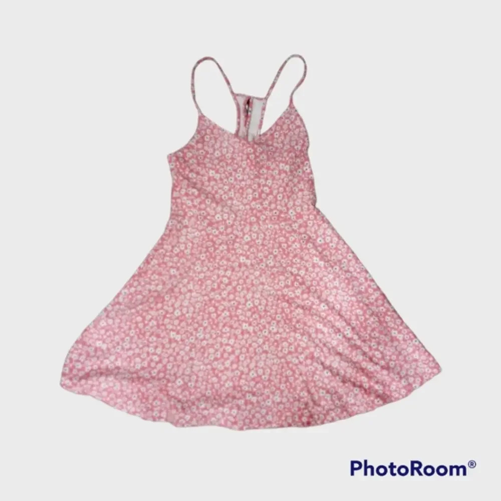 So Floral‎ Fit & Flare Spaghetti Strap Beach Coverup Pink White Girl’s Medium